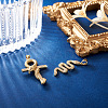  Jewelry 2Pcs 2 Style Brass Micro Pave Clear Cubic Zirconia Pendants ZIRC-PJ0001-10-NF-5