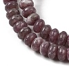 Natural Lepidolite/Purple Mica Stone Beads Strands G-K365-E01-4x6mm-4