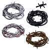 4Pcs 4 Colors Halloween Plastic with Iron Inside Fake Barbed Wire Garlands for Party Home Decoration Crafts KY-GA0001-40-1