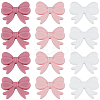 18Pcs 3 Styles Bowknot Food Grade Silicone Beads SIL-SC0003-16-1