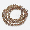Electroplate Glass Beads Strands EGLA-A034-T4mm-K05-2