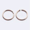 925 Sterling Silver Open Jump Rings STER-F036-02RG-0.9x7mm-2