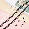 20Yards 2 Color Chinlon Elastic Force Lace Trim DIY-PH0008-47-7