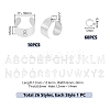 DIY Alphabet Charm Cuff Ring Making Kit DIY-UN0005-66-3
