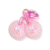 AB Color Alloy & Resin Beaded Pendants RE-CBA4A70-02B-1