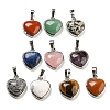 Natural & Synthetic Mixed Gemstone Pendants G-I358-A-1