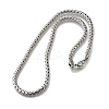 5MM 304 Stainless Steel Wheat Chain Necklaces for Men STAS-V011-02P-4