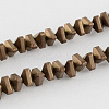 Electroplate Non-magnetic Synthetic Hematite Beads Strands X-G-R208-01-1