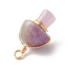 Natural Amethyst Pendants PALLOY-JF01134-05-3