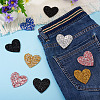 Polyester Hotfix Rhinestone Iron on Patches Applique Patch FIND-TA0002-53D-8