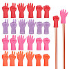 4 Bags 4 Colors Rubber Knitting Needle Point Protector AJEW-GL0001-79-1