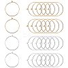 Brass Wine Glass Charm Rings Hoop Earrings KK-PH0028-01M-1