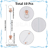 10Pcs Alloy Beadable Keychain Bar for Jewelry Making DIY Crafts FIND-SC0014-33A-2