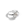 Oval Alloy Pendant Necklaces & Stud Earrings & Ring Sets for Women WG7FFA6-01-5