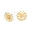 Brass Stud Earrings for Women KK-CBA866A-09G-3