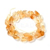 Rough Raw Heated Natural Citrine Beads Strands G-G010-13-2