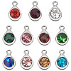 20Pcs Faceted Glass Charms RGLA-TADJ0001-01F-8
