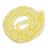 Transparent Crackle Baking Paint Glass Beads Strands DGLA-T003-01C-15-2