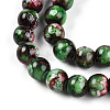 Baking Paint Glass Beads Strands DGLA-N003-8mm-A09-3