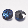 Faceted Glass Rhinestone Charms RGLA-F051-12mm-001BB-2