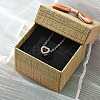 304 Stainless Steel Crystal Rhinestone Pendant Cable Chain Necklaces for Women LS-NJEW-C062-01G-G-3