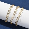 304 Stainless Steel Rolo Chains Bracelets for Women BJEW-U043-02G-3
