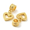 Tibetan Style Alloy European Dangle Charms PALLOY-F199-38G-2