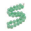 Natural Malaysia Jade Beaded Necklaces NJEW-S405-18-1
