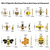 50Pcs 10 Styles Zinc Alloy Enamel Charms ENAM-CJ0003-87-2