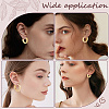 5 Pairs 5 Style Rack Plating Ring Brass Hoop Earrings for Women EJEW-BBC0001-97-4