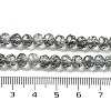 Transparent Crackle Glass Beads Strands CCG-L050-01B-06-4