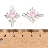 Rack Plating Alloy Rhinestones Pendants PALLOY-D028-06A-S-RS-3