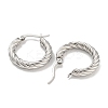 304 Stainless Steel Hoop Earring EJEW-F257-20P-03-2