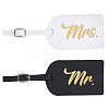 4Pcs 2 Colors PU Leather Luggage Tag AJEW-GA0008-53-1
