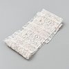 Polyester Flower Lace Ribbons with Paillettes OCOR-WH20048-04C-1