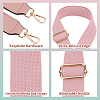 Cotton Adjustable Webbing Bag Straps PURS-WH0005-72LG-01-3