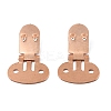 Iron Flat Blank Shoe Clips IFIN-WH0072-01A-RG-1