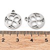 Non-Tarnish 316 Surgical Stainless Steel Charms STAS-Q314-05P-3