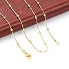 Brass Satellite Chains Necklace for Women NJEW-P265-05G-1