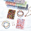 10 Strands 5 Colors Electroplate Glass Beads Strands EGLA-YW0003-89A-4