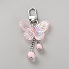 Butterfly Acrylic Pendant Decorations HJEW-WH0673-10P-1