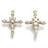 Brass Micro Pave Cubic Zirconia Pendants KK-R112-067-NF-2