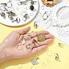 25Pcs 5 Styles 304 Stainless Steel Leverback Earring Settings STAS-FS0002-10-8