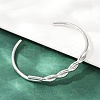 304 Stainless Steel Cuff Bangles for Women BJEW-F497-01P-4