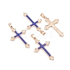 Enamel Pendants PALLOY-P172-070G-03-3