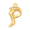 Brass Micro Pave Cubic Zirconia Pendants KK-C117-12G-P-1