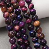 Natural Tiger Eye Beads Strands G-F591-18-8mm-10-2