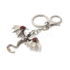 Dragon Alloy Rhinestone Pendant Keychains LS-KEYC-G065-01D-2