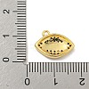 Rack Plating Brass Micro Pave Cubic Zirconia Pendants KK-P277-11G-3