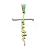 Ion Plating(IP) 304 Stainless Steel Pendants STAS-D179-13M-1